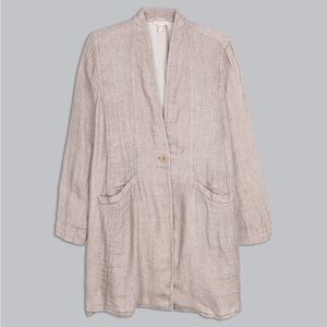 Eileen Fisher Organic Linen Doubleweave Jacket XL